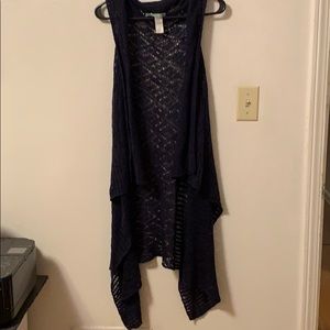 Maurice’s crochet sleeveless cardigan